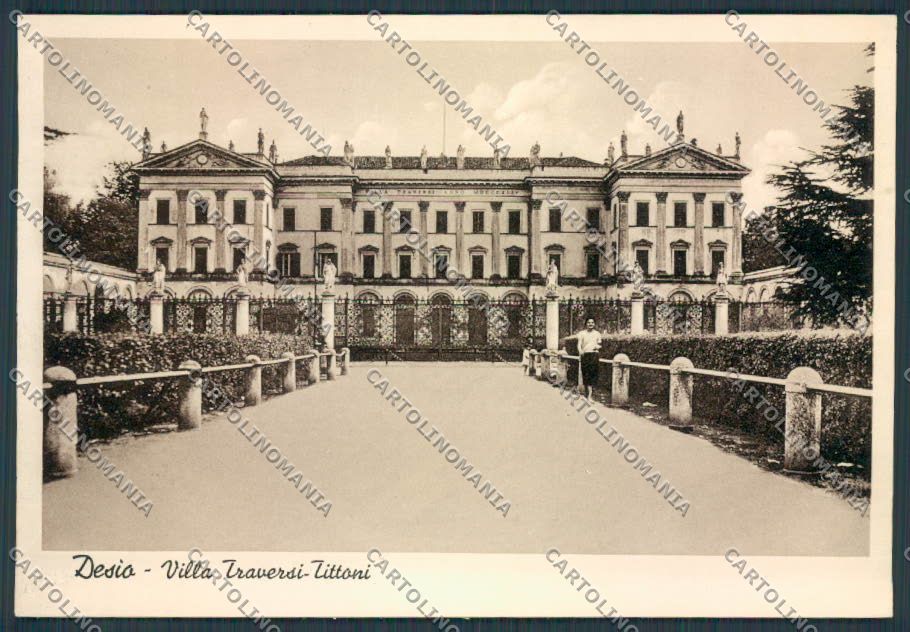 Milano Desio Villa Traversi Tittoni FG cartolina BB7963 – fronte