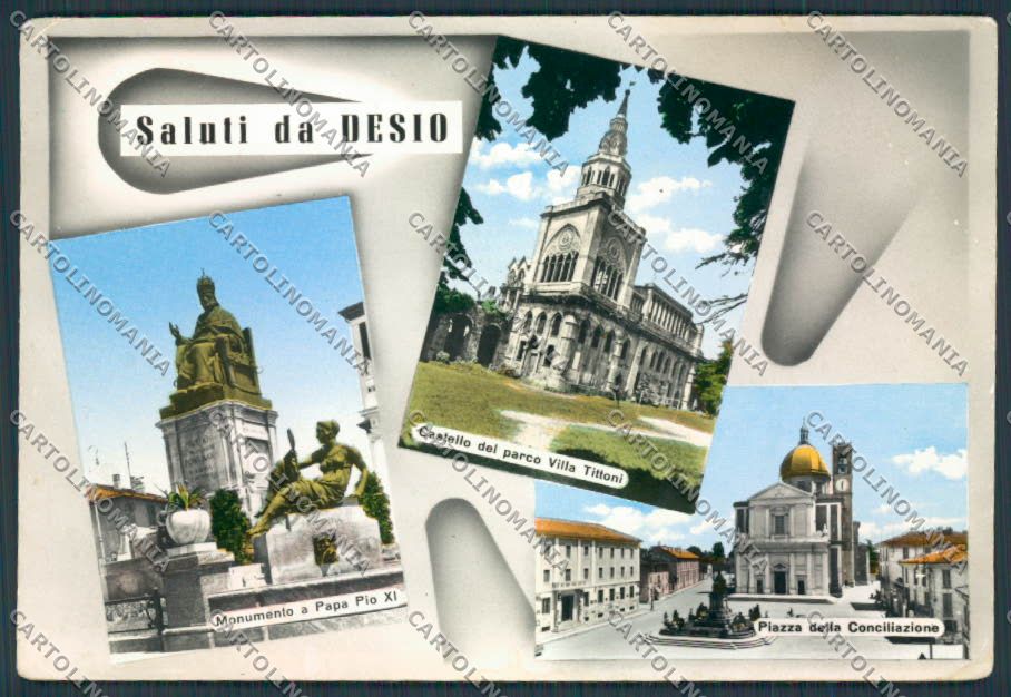 Milano Desio Saluti da PIEGA foto FG cartolina BB7968 – fronte