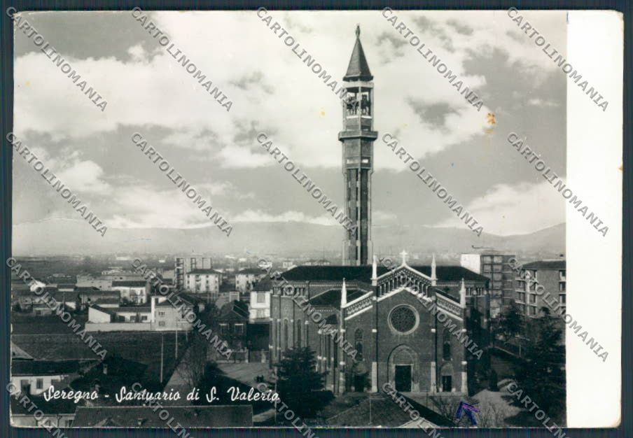 Milano Seregno Santuario San Valeria PIEGHE foto FG cartolina BB7974 – fronte