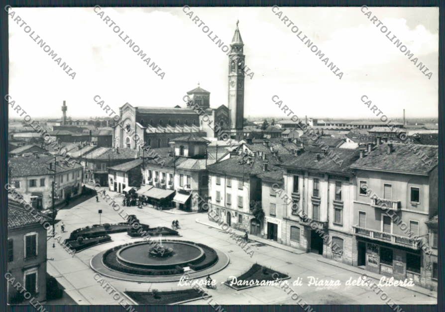 Milano Lissone Piazza della Libertà foto FG cartolina BB7997 – fronte