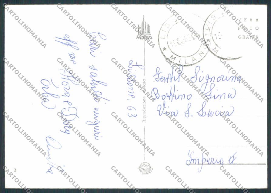 Milano Lissone Piazza della Libertà foto FG cartolina BB7997 – retro