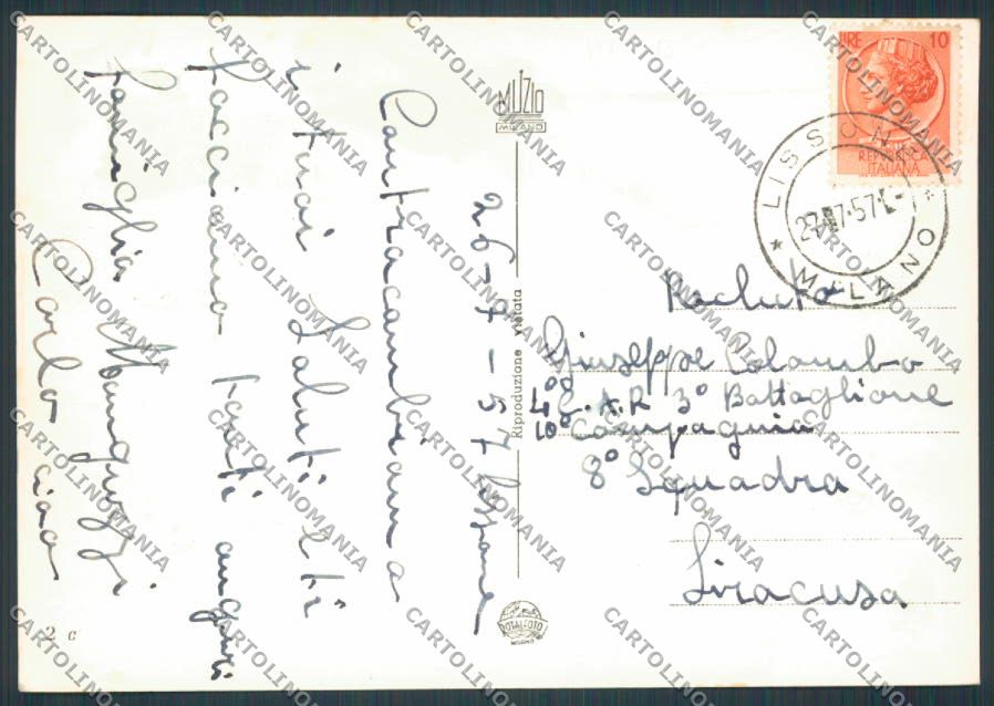 Milano Lissone Saluti da foto FG cartolina BB7999 – retro