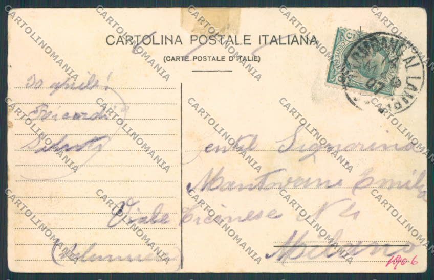 Milano San Colombano al Lambro Castello Belgioioso RIPARATA cartolina BB8002 – retro