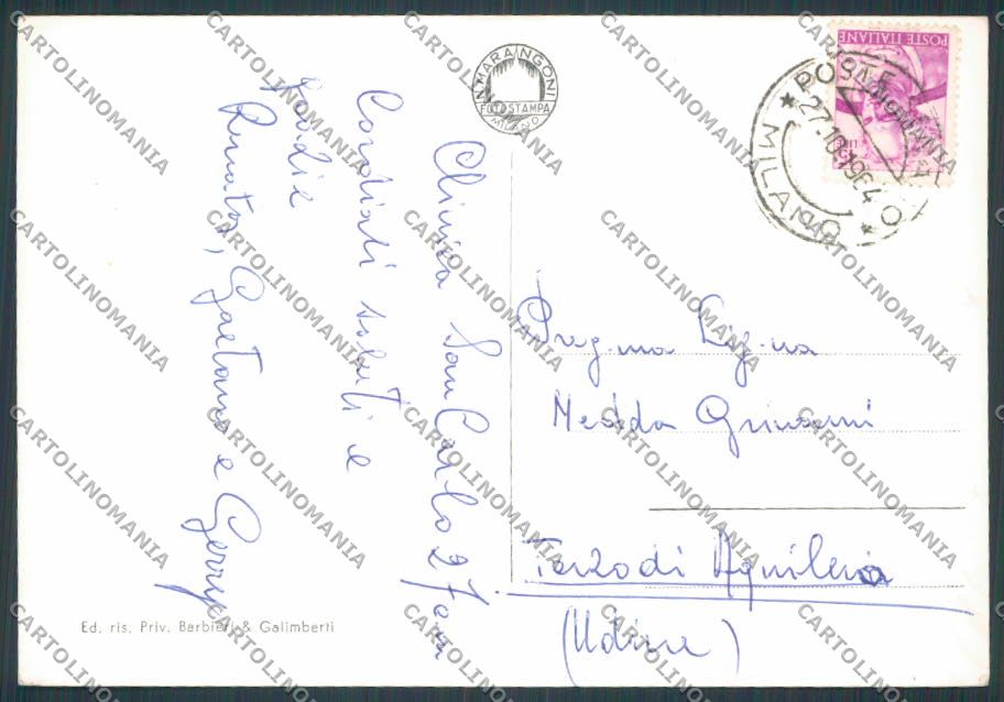 Milano Paderno Dugnano Clinica San Carlo foto FG cartolina BB8007 – retro
