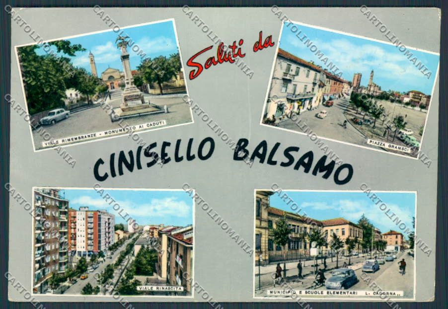 Milano Cinisello Balsamo Saluti foto FG cartolina BB8010 – fronte