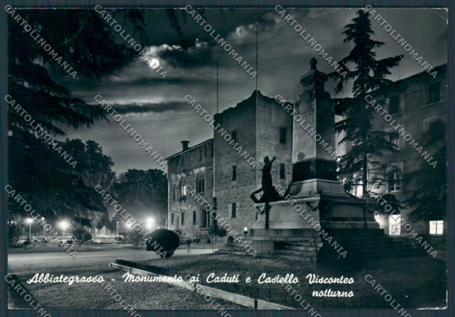 Milano Abbiategrasso Monumento ai Caduti foto FG cartolina BB8019 – fronte