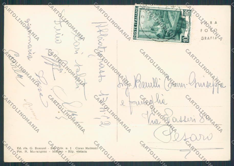 Milano Abbiategrasso Monumento ai Caduti foto FG cartolina BB8020 – retro