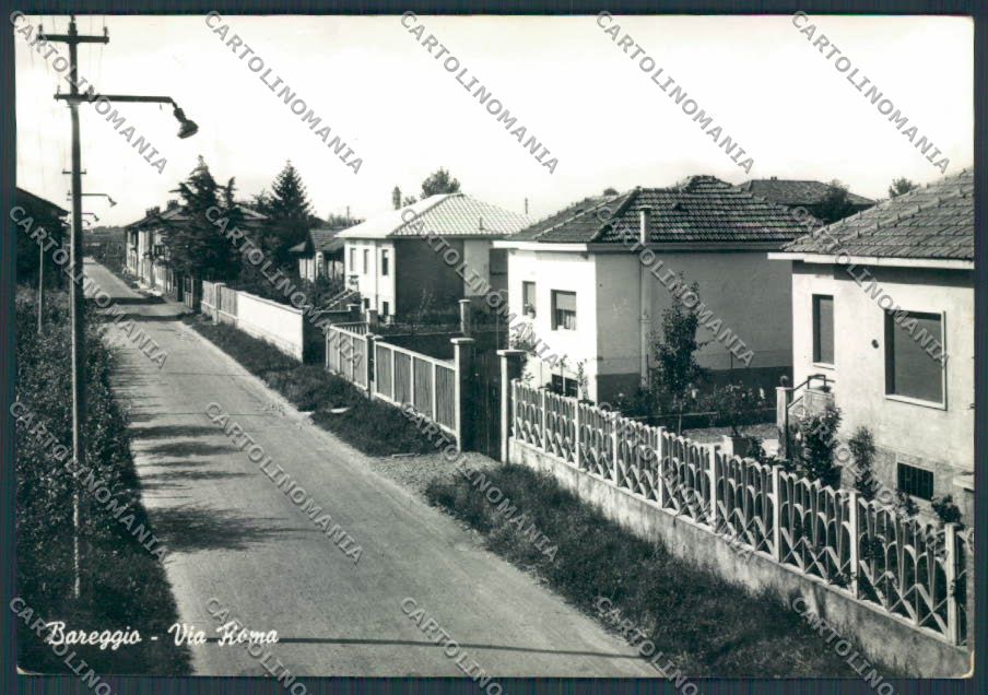 Milano Bareggio Via Roma foto FG cartolina BB8025 – fronte