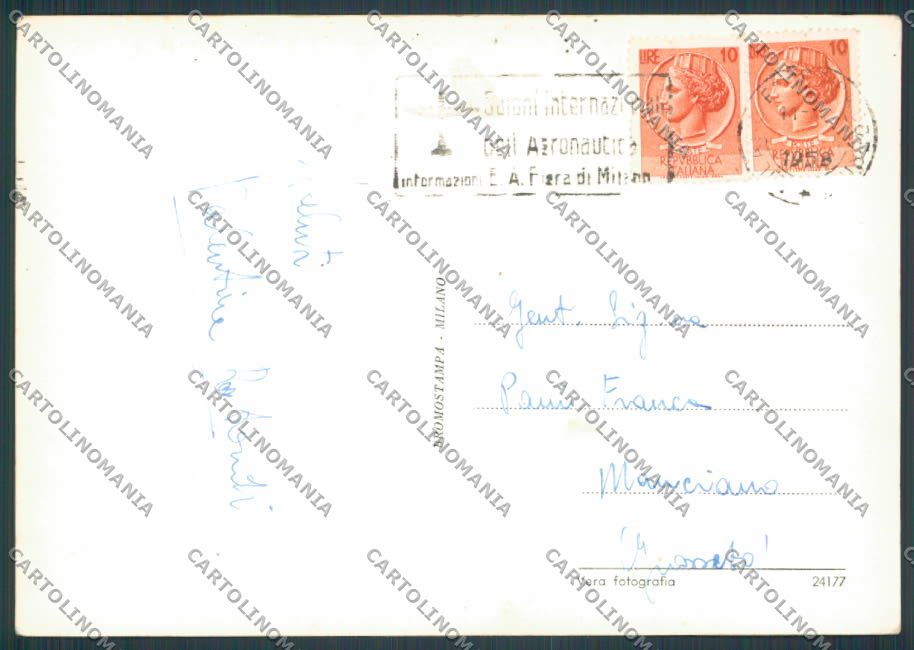 Milano Bareggio Saluti da foto FG cartolina BB8028 – retro