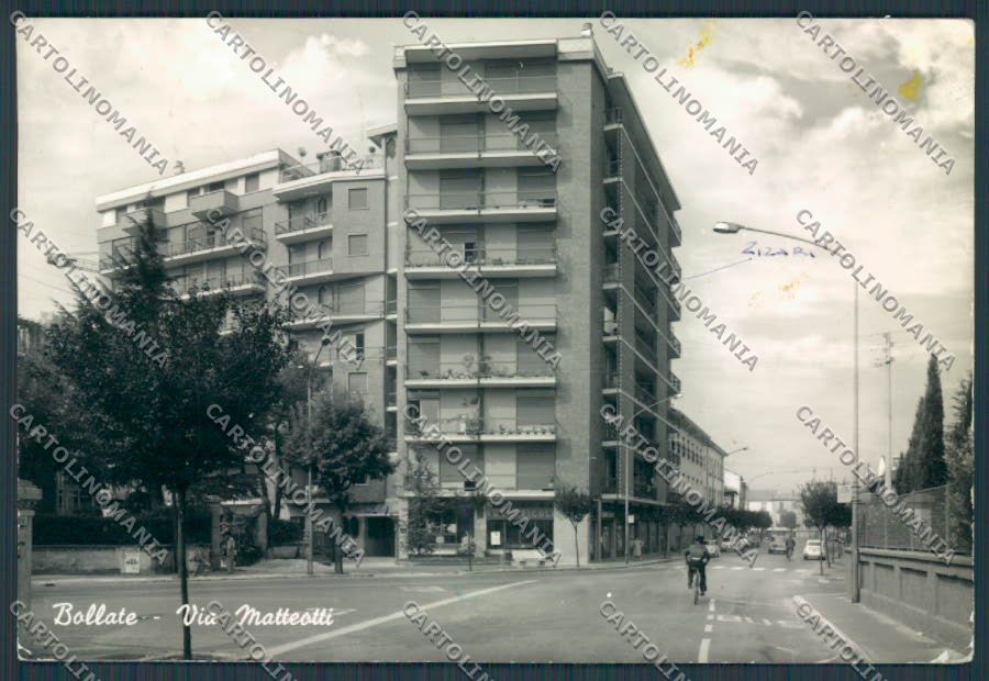 Milano Bollate Via Matteotti PIGHINE foto FG cartolina BB8033 – fronte