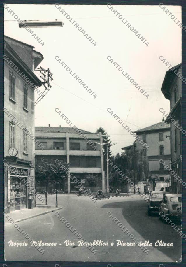 Milano Novate Milanese Via Repubblica foto FG cartolina BB8059 – fronte