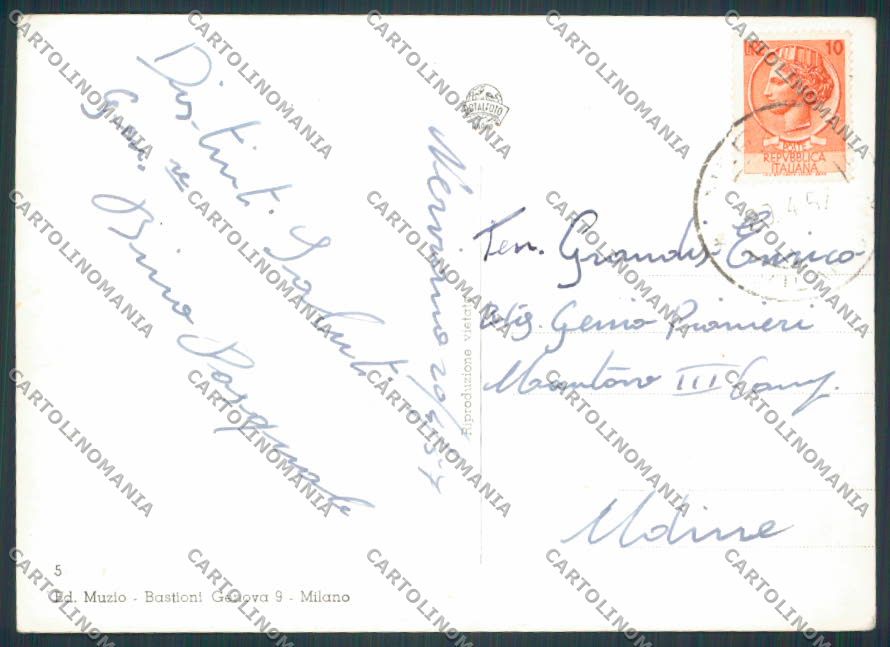 Milano Nerviano foto FG cartolina BB8062 – retro