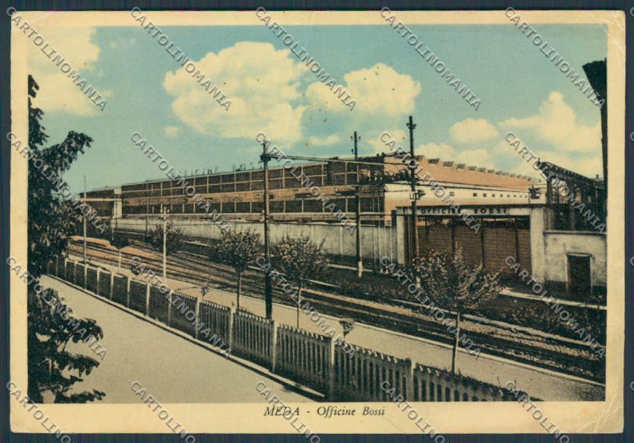 Milano Meda Officine Bossi PIEGHE FG cartolina BB8068 – fronte