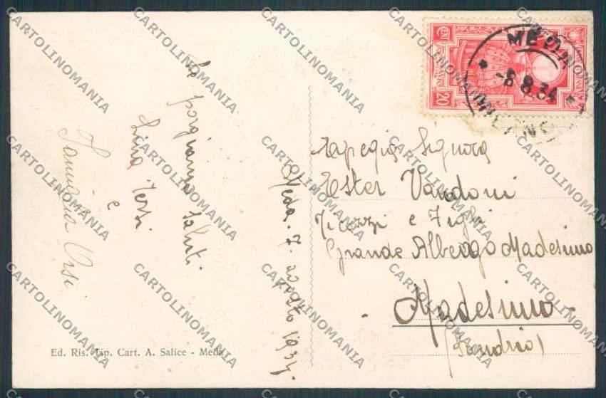 Milano Meda Monumento ai Caduti cartolina BB8077 – retro