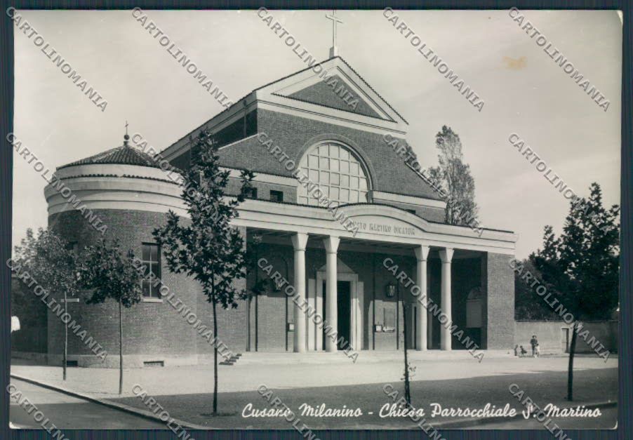 Milano Cusano Milanino Chiesa San Martino foto FG cartolina BB8094 – fronte