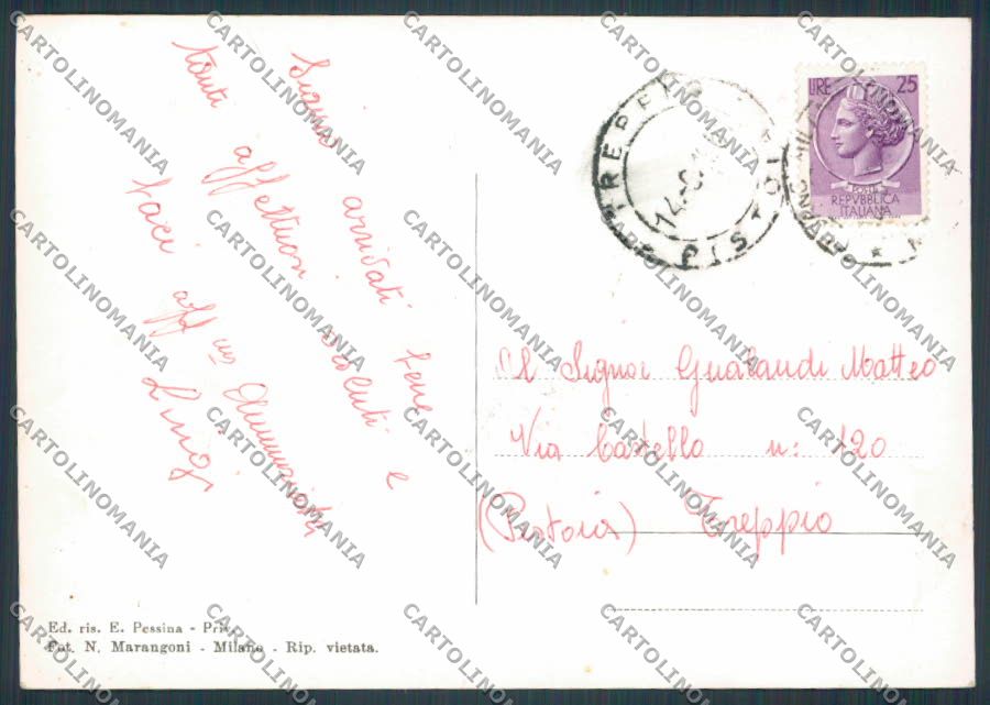 Milano Cusano Milanino Chiesa San Martino foto FG cartolina BB8094 – retro