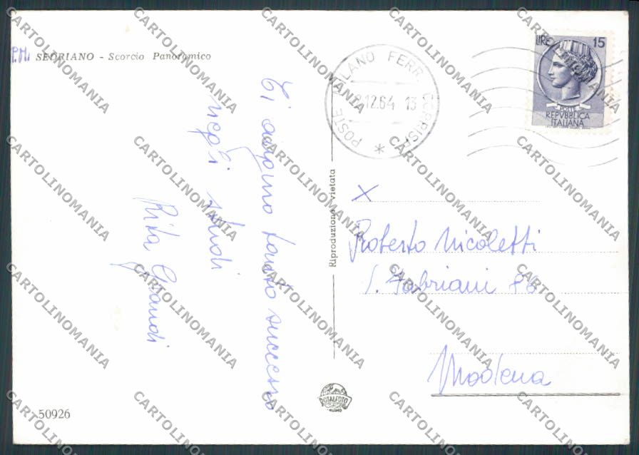 Milano Sedriano foto FG cartolina BB8095 – retro