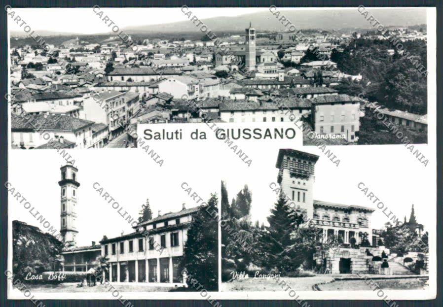 Milano Giussago Saluti da foto FG cartolina BB8110 – fronte