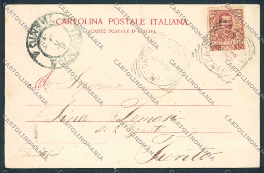 Vicenza Recoaro Via Vittorio Emanuele Modiano cartolina BB8116 – retro