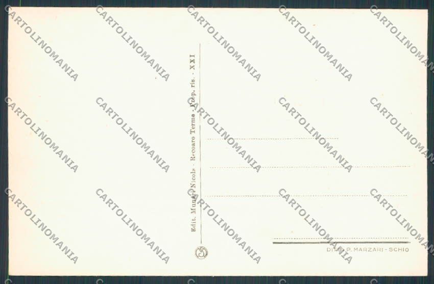 Vicenza Recoaro Panorama cartolina BB8129 – retro