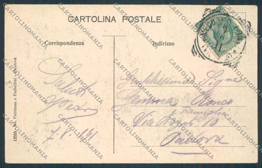 Vicenza Recoaro Saluti da Rifugio Campogrosso Vedutine cartolina BB8153 – retro