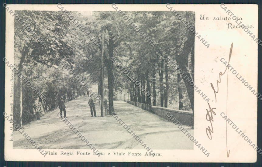 Vicenza Recoaro Viale Regie Fonti cartolina BB8156 – fronte