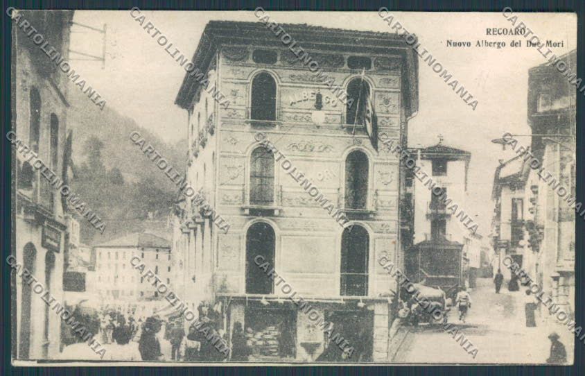 Vicenza Recoaro Nuovo Albergo due Mori cartolina BB8158 – fronte