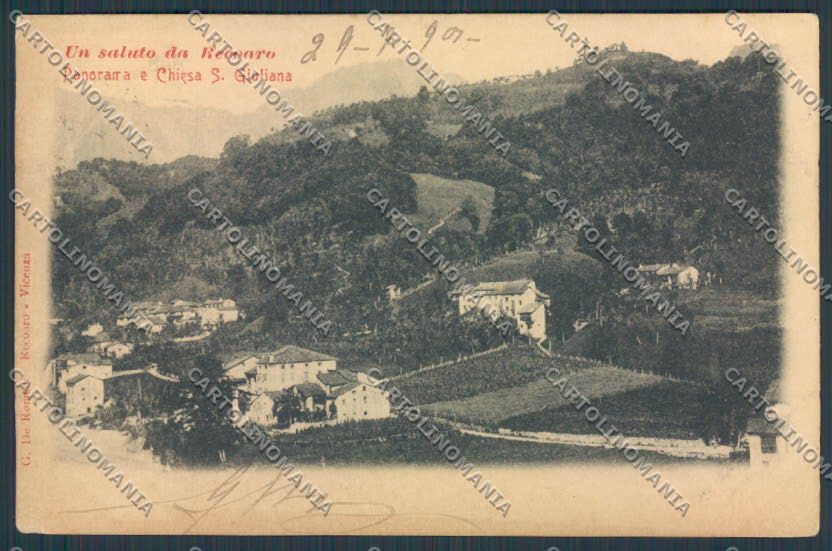 Vicenza Recoaro Panorama Chiesa San Giuliana cartolina BB8165 – fronte