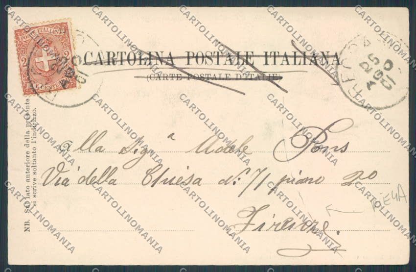 Vicenza Recoaro Fiume Agno PIEGA cartolina BB8171 – retro