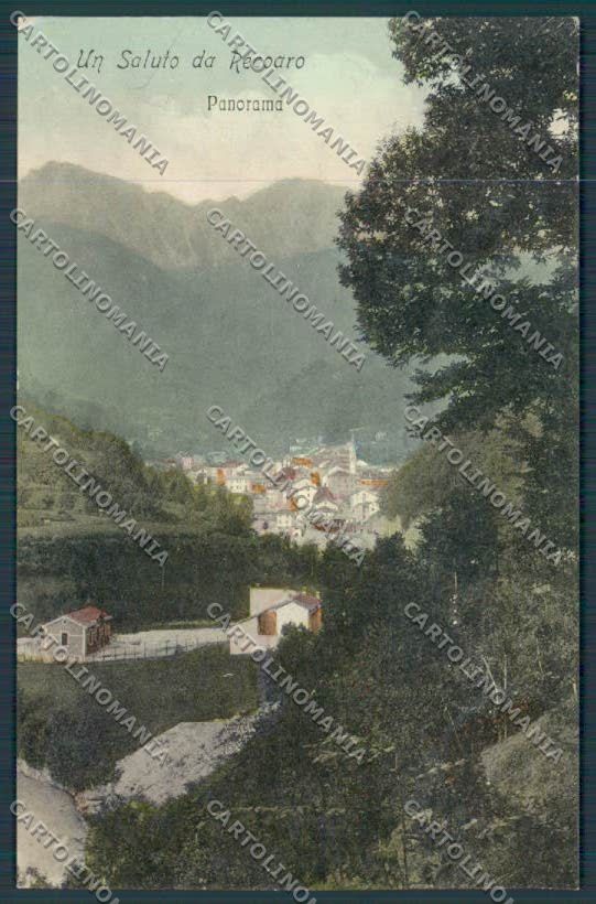 Vicenza Recoaro Panorama RIFILATA cartolina BB8173 – fronte