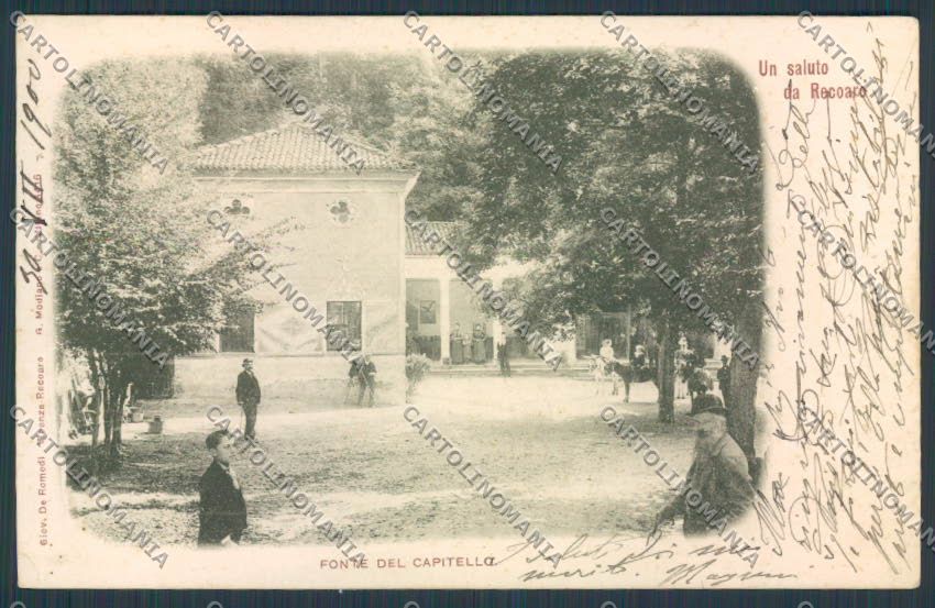 Vicenza Recoaro Fonte del Capitello PIEGA cartolina BB8181 – fronte