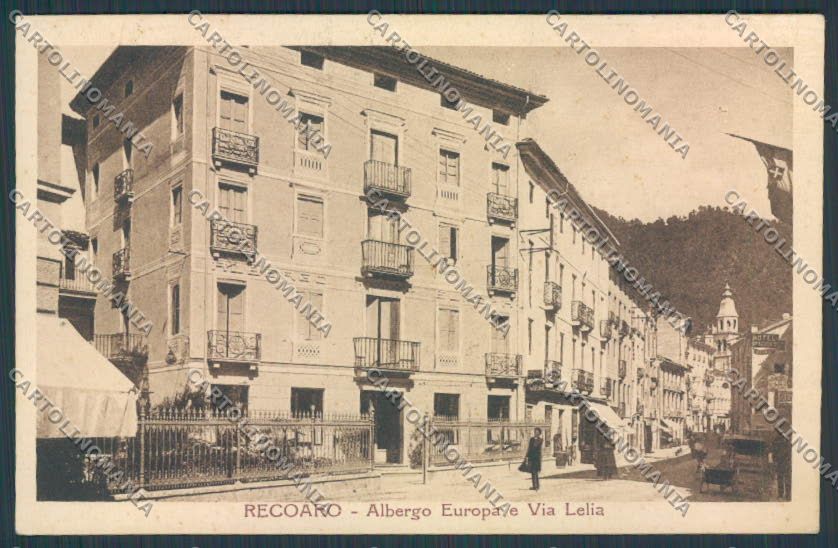 Vicenza Recoaro Albergo Europa Via Lelia cartolina BB8193 – fronte