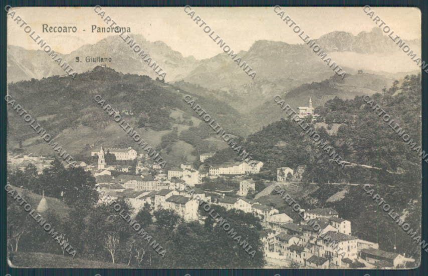 Vicenza Recoaro Panorama PIEGHE cartolina BB8196 – fronte