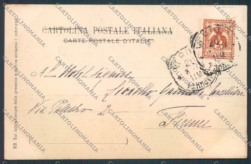 Vicenza Recoaro Villa Tonello cartolina BB8197 – retro