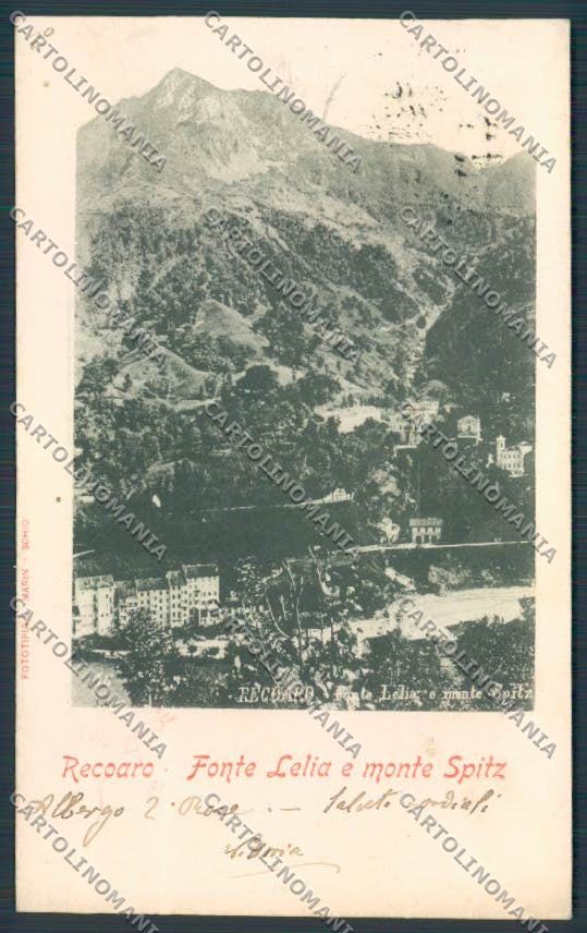 Vicenza Recoaro Fonte Leleia Monte Spitz cartolina BB8199 – fronte