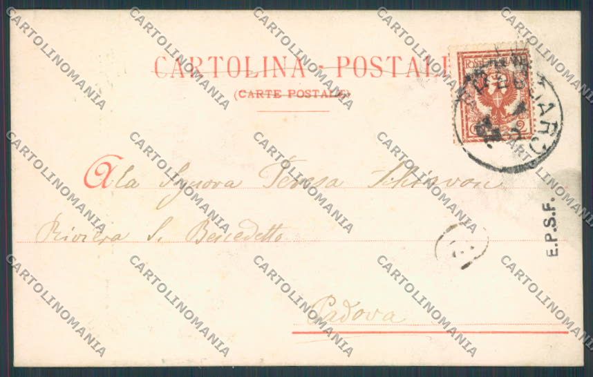 Vicenza Recoaro Fonte Leleia Monte Spitz cartolina BB8199 – retro