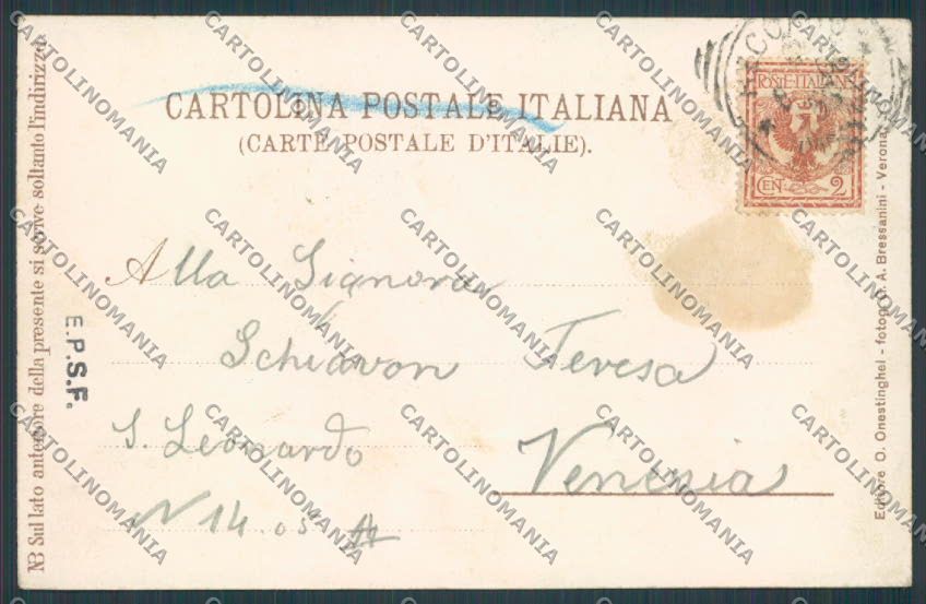 Vicenza Recoaro Villa Tonello cartolina BB8202 – retro