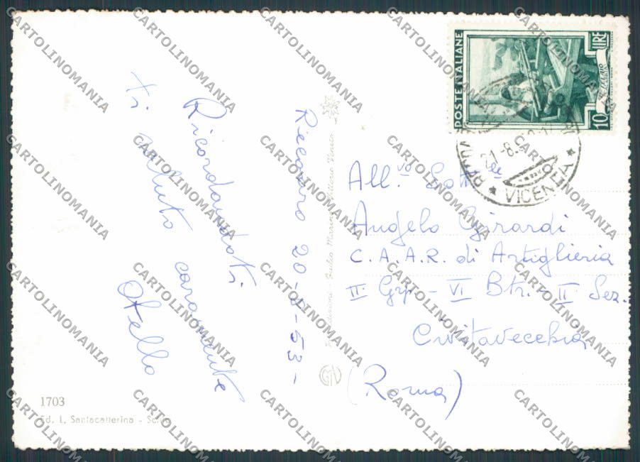 Vicenza Recoaro Via Lelia foto FG cartolina BB8215 – retro