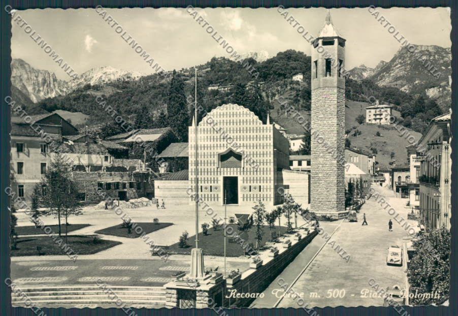 Vicenza Recoaro Piazza Dolomiti foto FG cartolina BB8218 – fronte