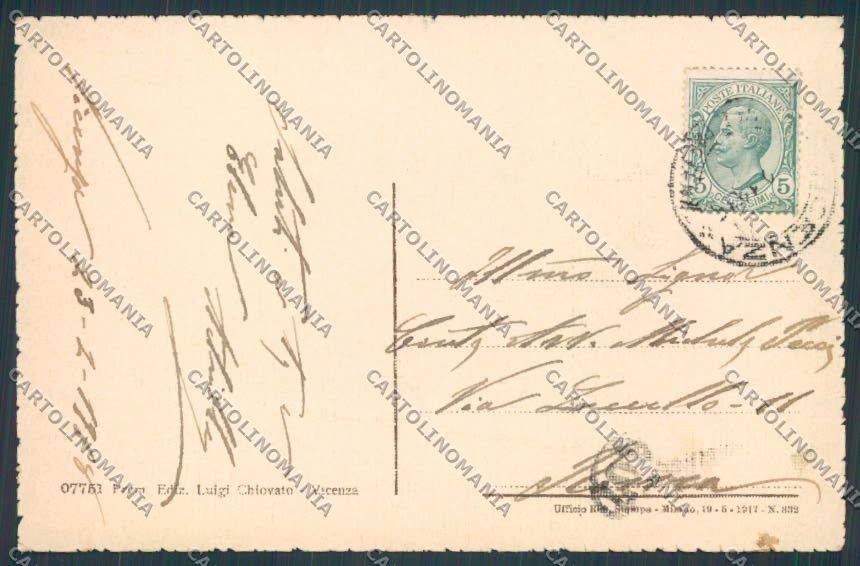 Vicenza città Loggia del Capitanio cartolina BB8223 – retro