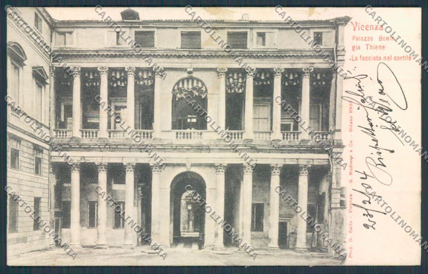 Vicenza città Palazzo Bonin cartolina BB8227 – fronte