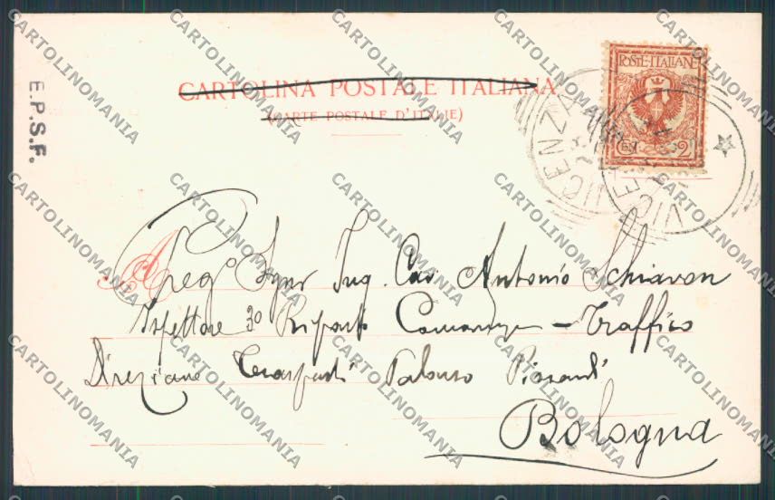 Vicenza città Palazzo Bonin cartolina BB8227 – retro