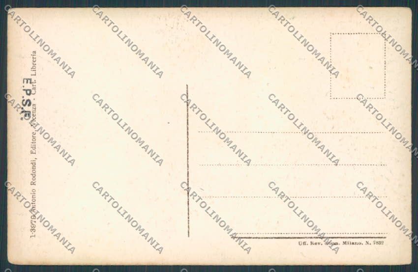 Vicenza città Palazzo Banca Italia cartolina BB8233 – retro
