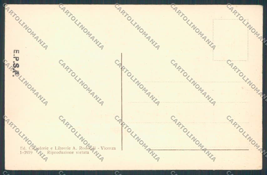 Vicenza città Palazzo Banca Italia cartolina BB8234 – retro