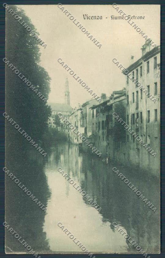 Vicenza città Fiume Retrone cartolina BB8253 – fronte
