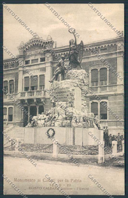 Vicenza città Monumento Caduti Caldana Municipio cartolina BB8257 – fronte