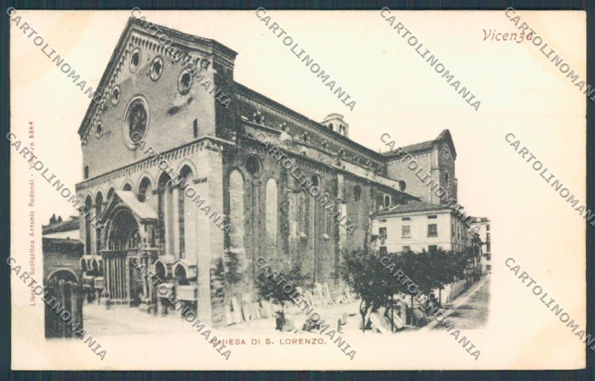 Vicenza città Chiesa San Lorenzo cartolina BB8269 – fronte
