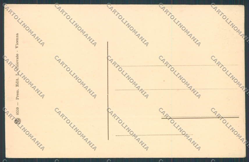 Vicenza città Palazzo Bonin cartolina BB8284 – retro