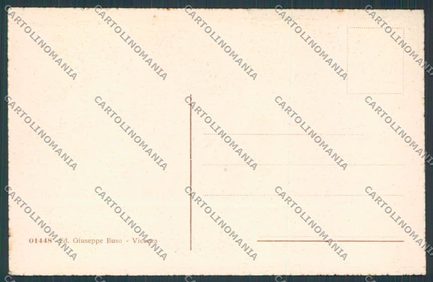 Vicenza città Stazione Ferrovia cartolina BB8290 – retro