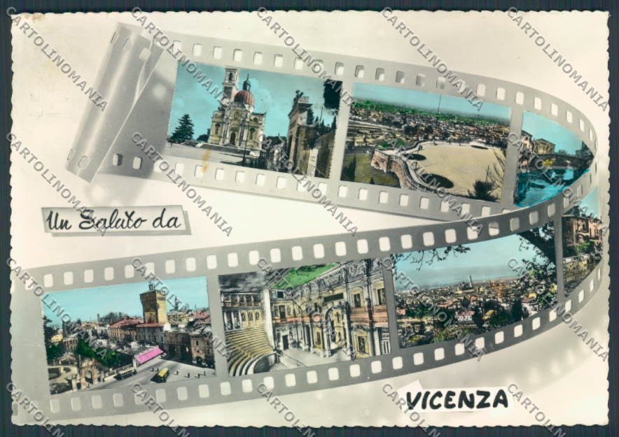 Vicenza città foto Saluti da Vedutine FG cartolina BB8301 – fronte